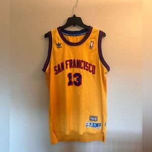 Adidas Hardwood Classics Wilt Chamberlain San Francisco Warriors Jersey